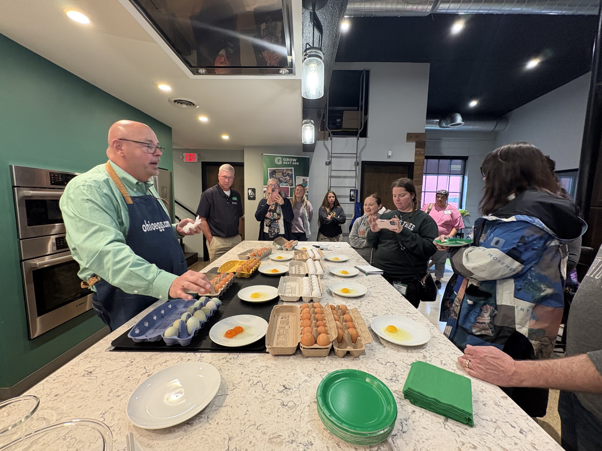 Middle and high school life science teachers visit the Ohio Poultry Association during a Chickenology workshop to see life science applied in everyday life.