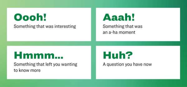 Effective Teaching Tip: Four Notes Reflection