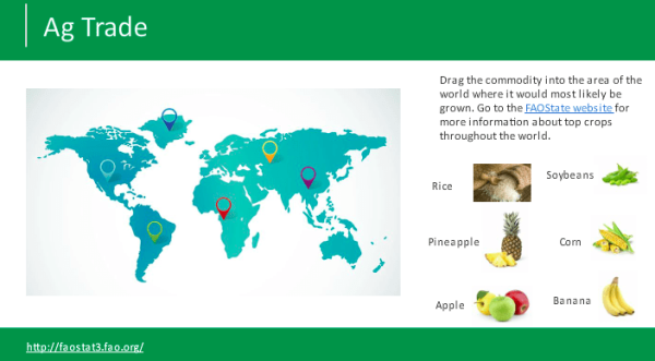 Global ag trade resources put the world at your students’ fingertips